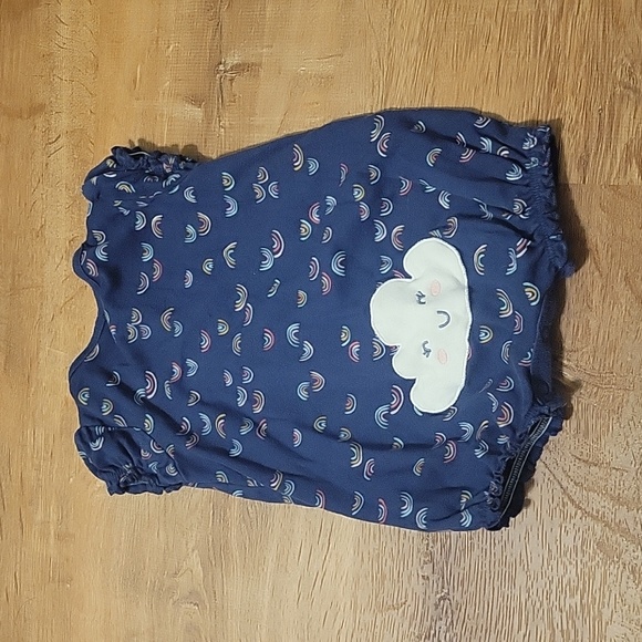 6 month Carter's cloud and rainbows romper - Picture 3 of 3